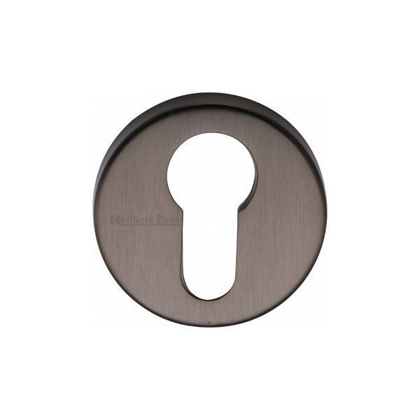 M Marcus - Heritage Brass, Euro Profile Cylinder Escutcheon Round - V4008, Escutcheons & Privacy Thumbturns, Escutcheons