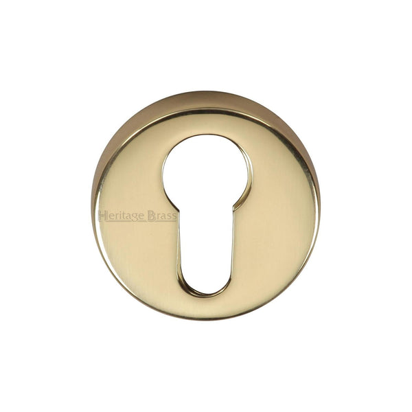 M Marcus - Heritage Brass, Euro Profile Cylinder Escutcheon Round - V4008, Escutcheons & Privacy Thumbturns, Escutcheons