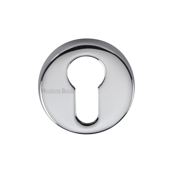 M Marcus - Heritage Brass, Euro Profile Cylinder Escutcheon Round - V4008, Escutcheons & Privacy Thumbturns, Escutcheons