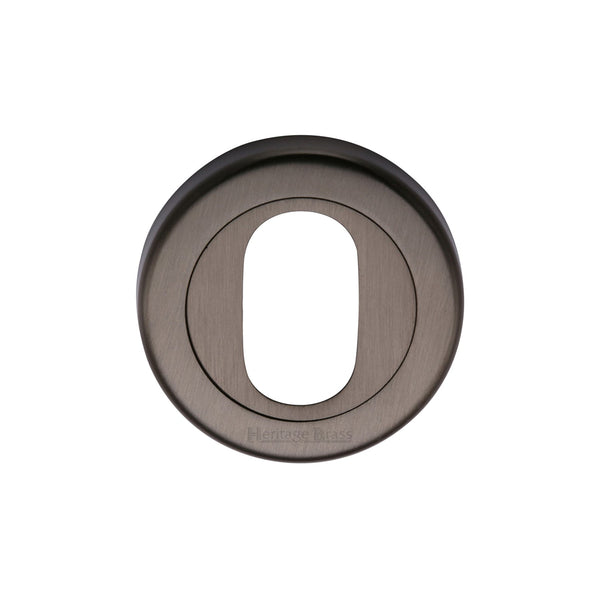 M Marcus - Heritage Brass, Oval Profile Cylinder Escutcheon Round - V4010, Escutcheons & Privacy Thumbturns, Escutcheons