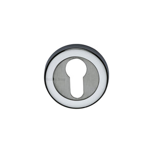Euro Profile Cylinder Escutcheon Round - V4020 - Antique Brass