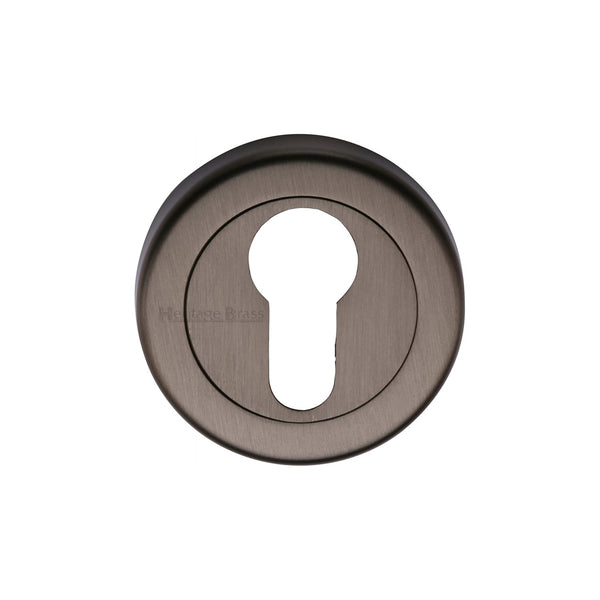 M Marcus - Heritage Brass, Euro Profile Cylinder Escutcheon Round - V4020, Escutcheons & Privacy Thumbturns, Escutcheons