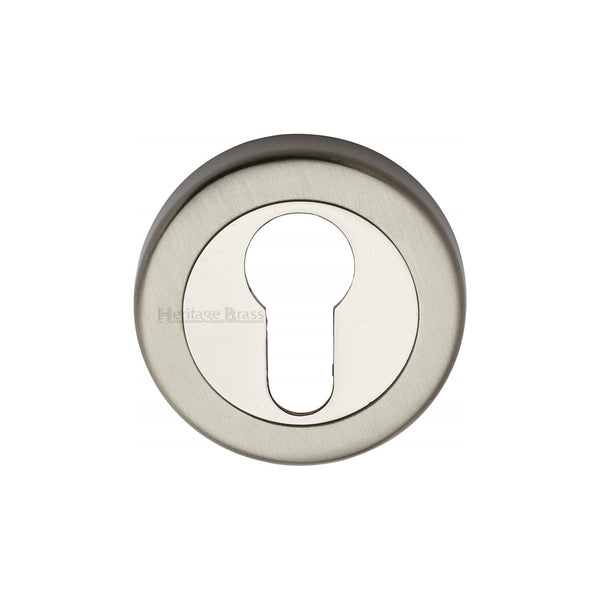 M Marcus - Heritage Brass, Euro Profile Cylinder Escutcheon Round - V4020, Escutcheons & Privacy Thumbturns, Escutcheons