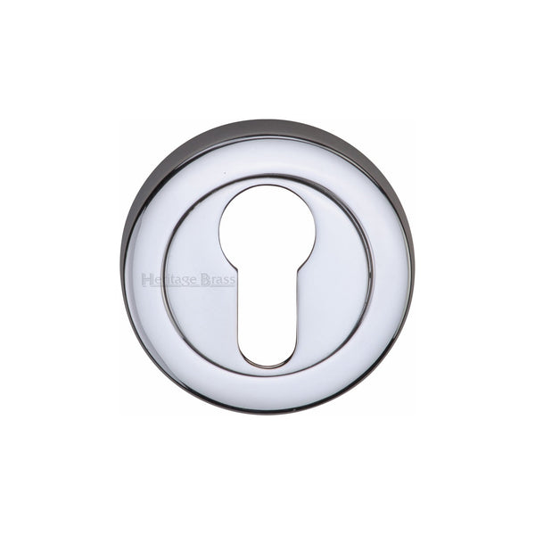 M Marcus - Heritage Brass, Euro Profile Cylinder Escutcheon Round - V4020, Escutcheons & Privacy Thumbturns, Escutcheons