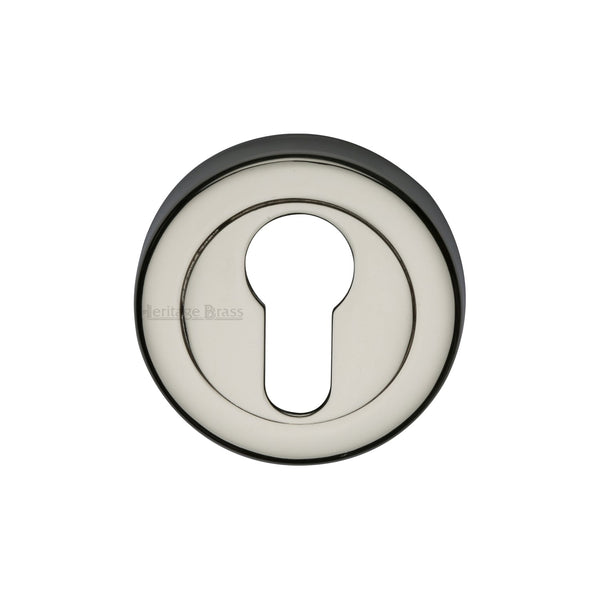 M Marcus - Heritage Brass, Euro Profile Cylinder Escutcheon Round - V4020, Escutcheons & Privacy Thumbturns, Escutcheons