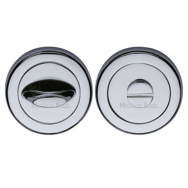 M Marcus - Heritage Brass, Round Bathroom Turn & Release - V4043, Escutcheons & Privacy Thumbturns, Turn & Release