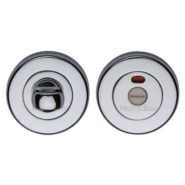 M Marcus - Heritage Brass, Indicator Bathroom Turn & Release - V4046, Escutcheons & Privacy Thumbturns, Turn & Release