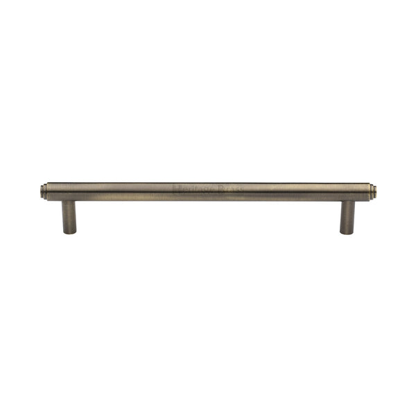 M Marcus - Heritage Brass, Step Cabinet Pull Handle, Cabinet Hardware, Cabinet Pull Handles