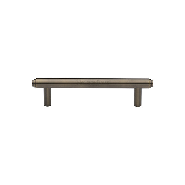 M Marcus - Heritage Brass, Step Cabinet Pull Handle, Cabinet Hardware, Cabinet Pull Handles