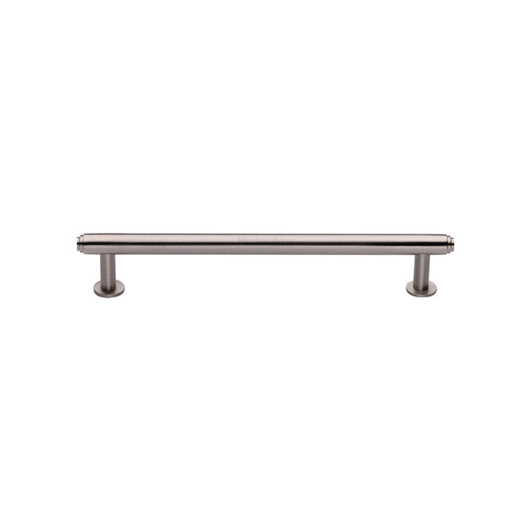 Step Cabinet Pull Handle with Rose by M Marcus - Heritage Brass