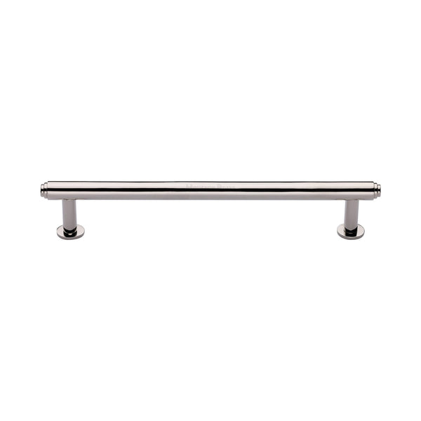 Step Cabinet Pull Handle with Rose by M Marcus - Heritage Brass