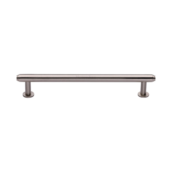 Step Cabinet Pull Handle with Rose by M Marcus - Heritage Brass