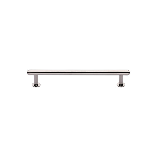 Step Cabinet Pull Handle with Rose by M Marcus - Heritage Brass