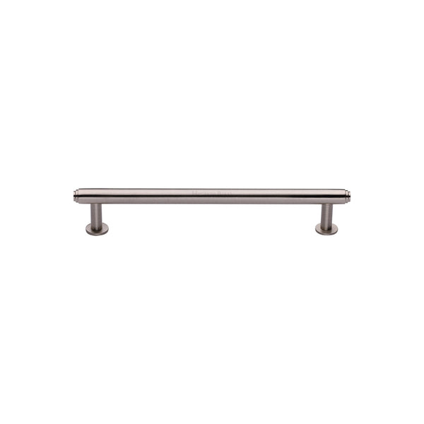 Step Cabinet Pull Handle with Rose by M Marcus - Heritage Brass