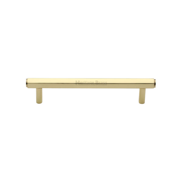 M Marcus - Heritage Brass, Hexagon Profile Cabinet Pull Handle, Cabinet Hardware, Cabinet Pull Handles