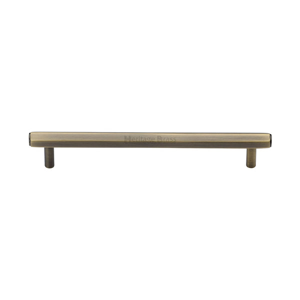 M Marcus - Heritage Brass, Hexagon Profile Cabinet Pull Handle, Cabinet Hardware, Cabinet Pull Handles