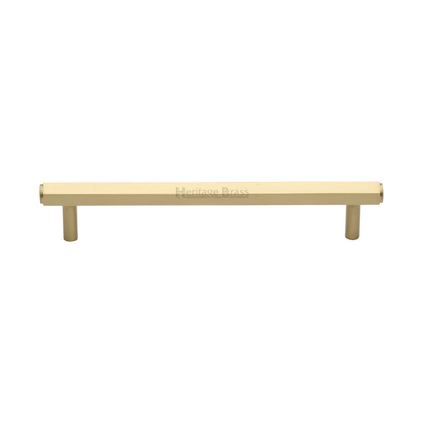 Hexagon Profile Cabinet Pull Handle by M Marcus - Heritage Brass