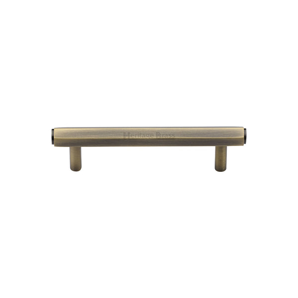 M Marcus - Heritage Brass, Hexagon Profile Cabinet Pull Handle, Cabinet Hardware, Cabinet Pull Handles