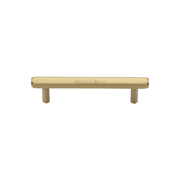 M Marcus - Heritage Brass, Hexagon Profile Cabinet Pull Handle, Cabinet Hardware, Cabinet Pull Handles