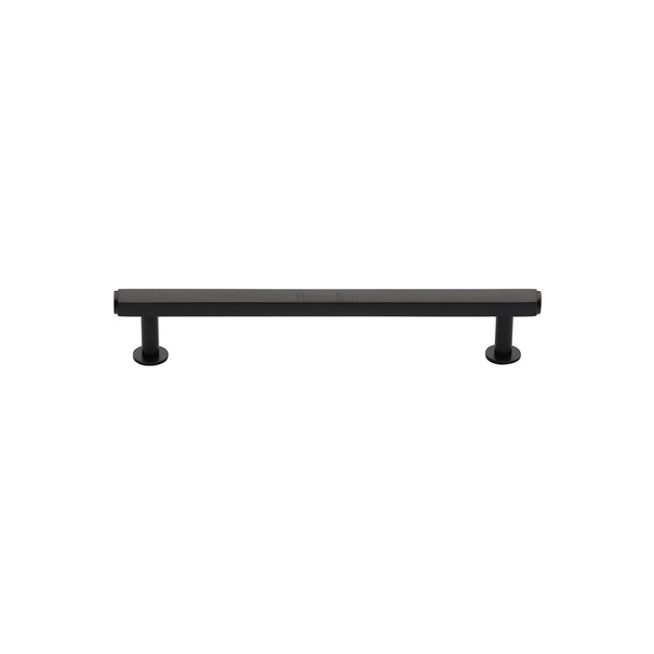Hexagon Cabinet Pull Handle with Rose by M Marcus - Heritage Brass