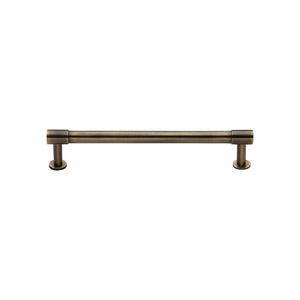 Phoenix Cabinet Pull Handle with Rose by M Marcus - Heritage Brass