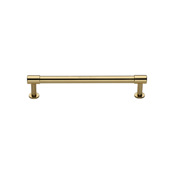 Phoenix Cabinet Pull Handle with Rose by M Marcus - Heritage Brass