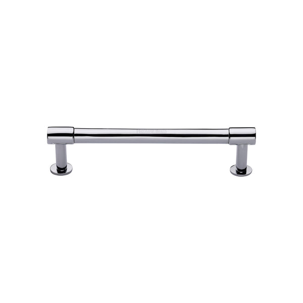 Phoenix Cabinet Pull Handle with Rose by M Marcus - Heritage Brass