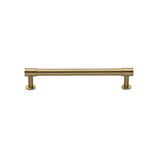 Phoenix Cabinet Pull Handle with Rose by M Marcus - Heritage Brass