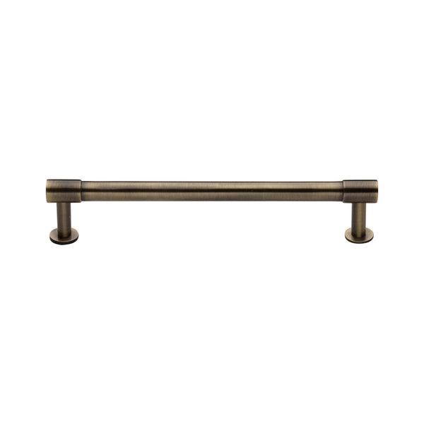 Phoenix Cabinet Pull Handle with Rose by M Marcus - Heritage Brass