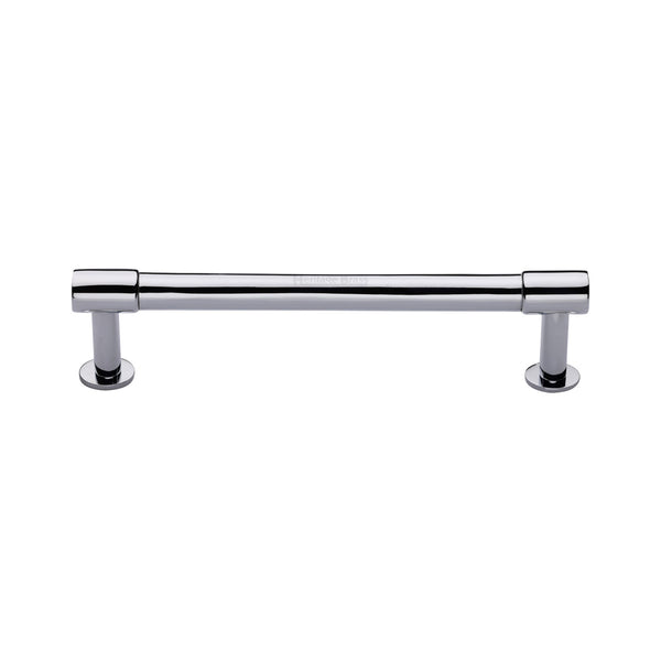 Phoenix Cabinet Pull Handle with Rose by M Marcus - Heritage Brass