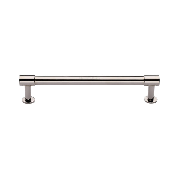 M Marcus - Heritage Brass, Phoenix Cabinet Pull Handle with Rose, Cabinet Hardware, Cabinet Pull Handles