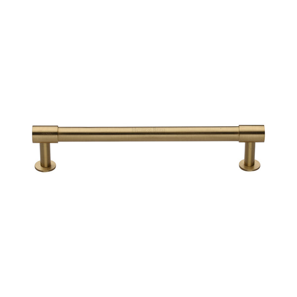 Phoenix Cabinet Pull Handle with Rose by M Marcus - Heritage Brass