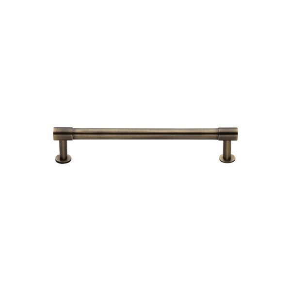 Phoenix Cabinet Pull Handle with Rose by M Marcus - Heritage Brass