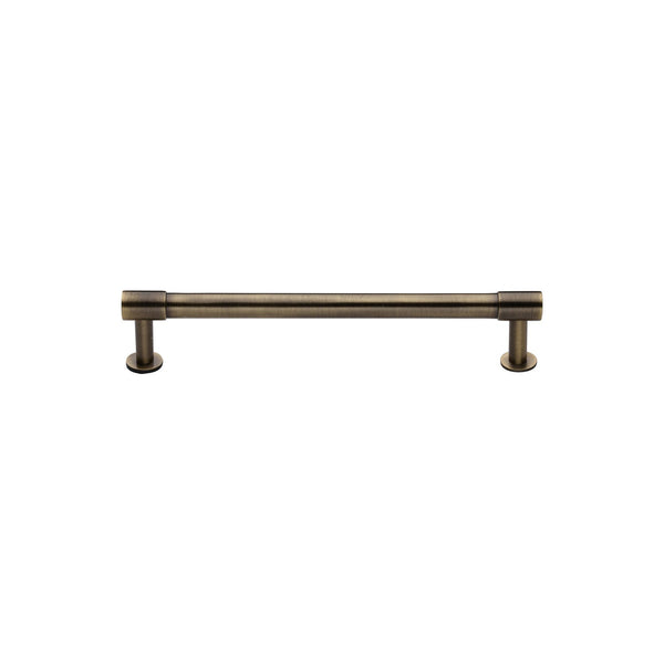 M Marcus - Heritage Brass, Phoenix Cabinet Pull Handle with Rose, Cabinet Hardware, Cabinet Pull Handles