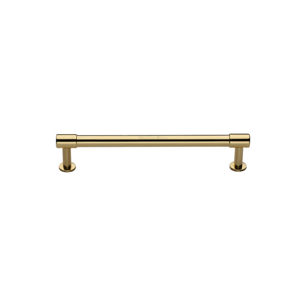 M Marcus - Heritage Brass, Phoenix Cabinet Pull Handle with Rose, Cabinet Hardware, Cabinet Pull Handles