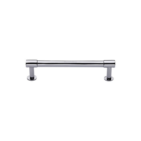 Phoenix Cabinet Pull Handle with Rose by M Marcus - Heritage Brass