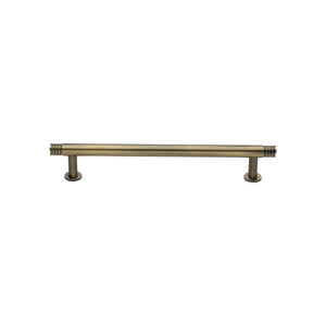 Contour Cabinet Pull Handle with Rose by M Marcus - Heritage Brass