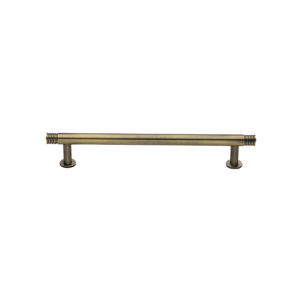 Contour Cabinet Pull Handle with Rose by M Marcus - Heritage Brass