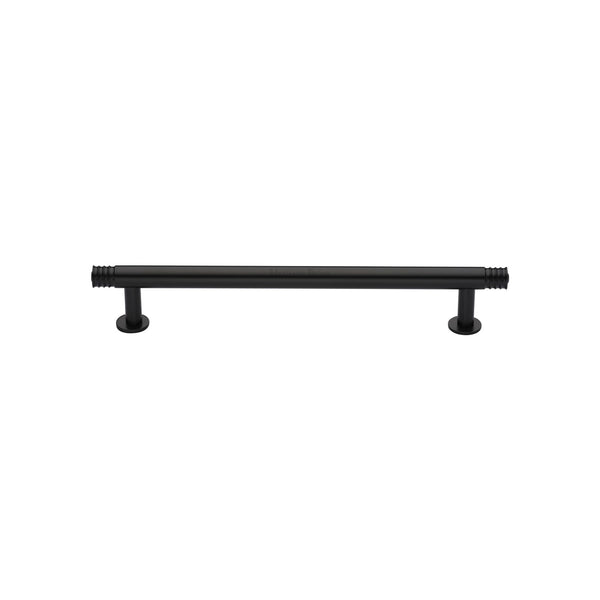 Contour Cabinet Pull Handle with Rose by M Marcus - Heritage Brass