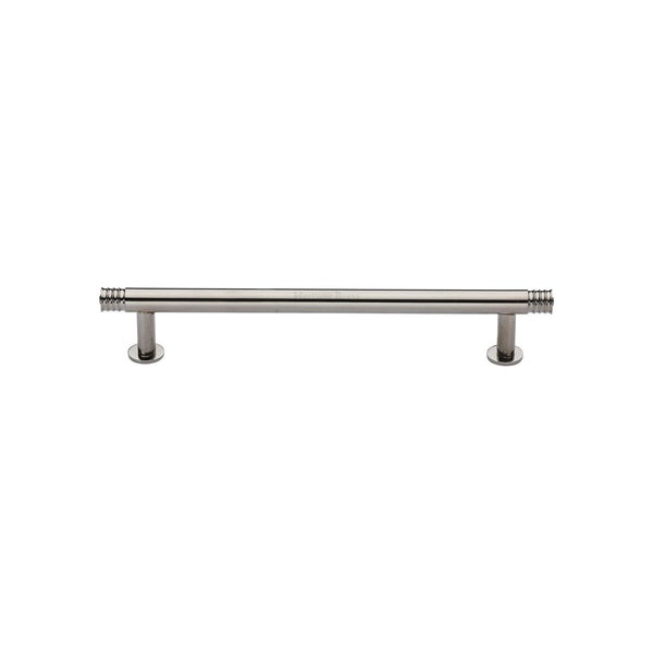 Contour Cabinet Pull Handle with Rose by M Marcus - Heritage Brass