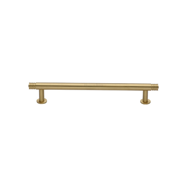Contour Cabinet Pull Handle with Rose by M Marcus - Heritage Brass