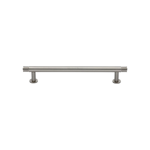 Contour Cabinet Pull Handle with Rose by M Marcus - Heritage Brass