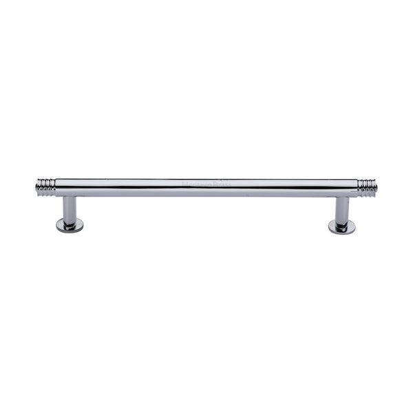 Contour Cabinet Pull Handle with Rose by M Marcus - Heritage Brass