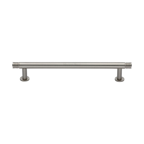 Contour Cabinet Pull Handle with Rose by M Marcus - Heritage Brass