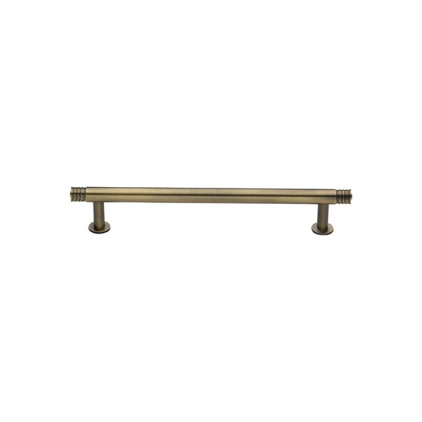 Contour Cabinet Pull Handle with Rose by M Marcus - Heritage Brass
