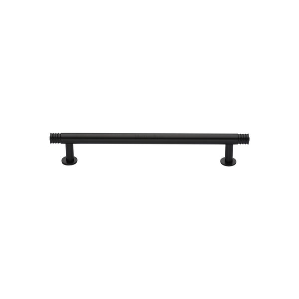 Contour Cabinet Pull Handle with Rose by M Marcus - Heritage Brass