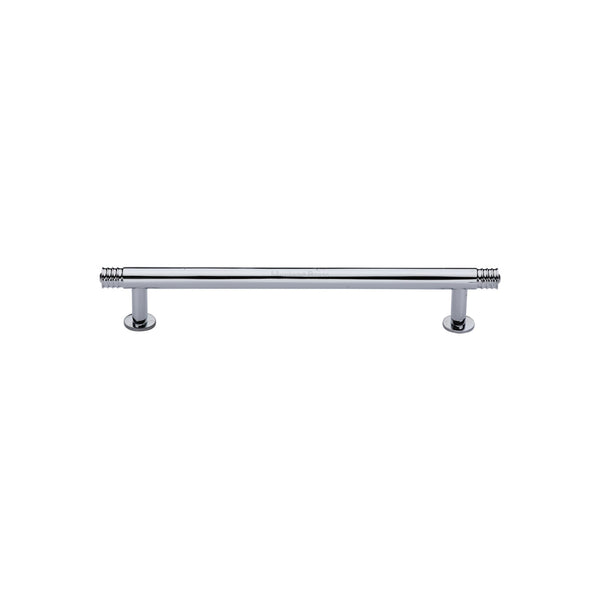 Contour Cabinet Pull Handle with Rose by M Marcus - Heritage Brass