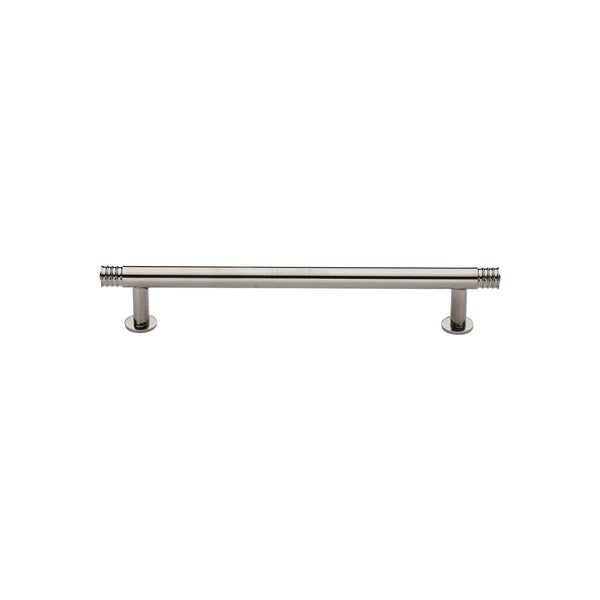 Contour Cabinet Pull Handle with Rose by M Marcus - Heritage Brass
