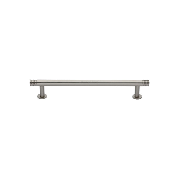 Contour Cabinet Pull Handle with Rose by M Marcus - Heritage Brass