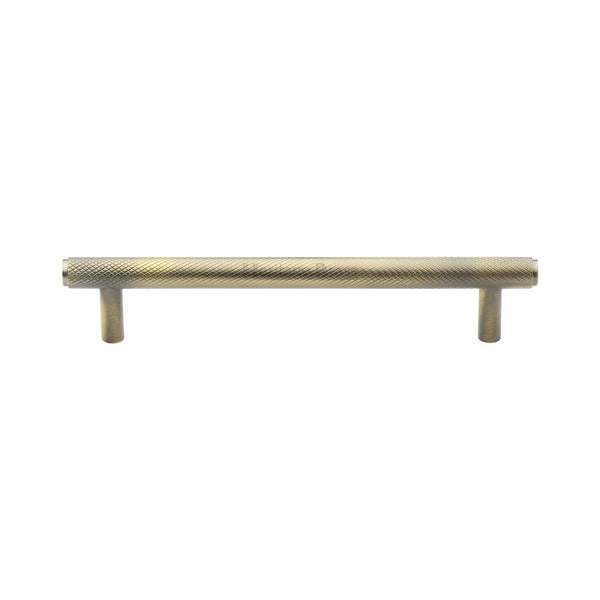 M Marcus - Heritage Brass, Knurled Cabinet Pull Handle, Cabinet Hardware, Cabinet Pull Handles